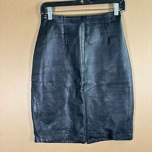 Black Leather Skirt